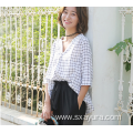 High Quality Thin Shirt 2020 autumn black and white plaid shirt women Supplier